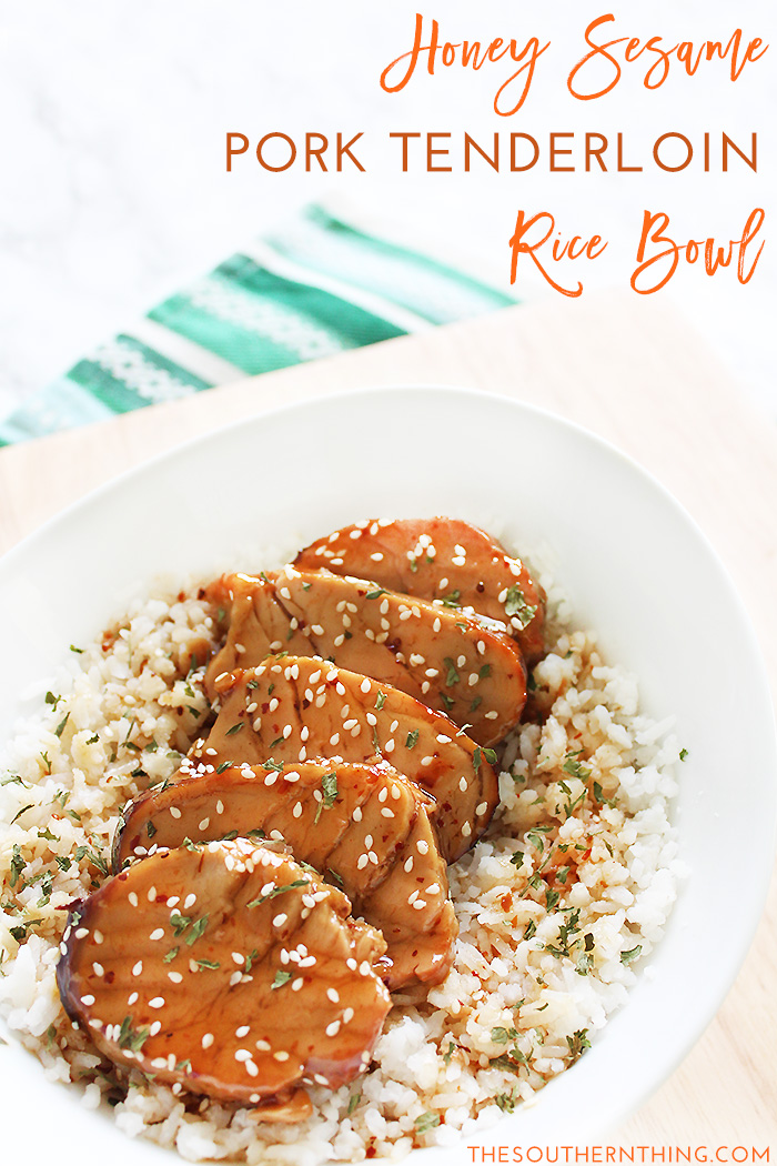 Honey Sesame Pork Tenderloin Rice Bowl Recipe | Easy & Healthy Weeknight Meals