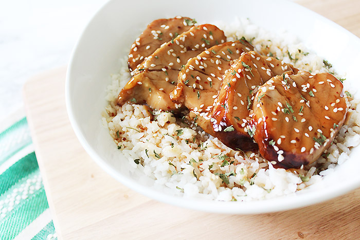 Honey Sesame Pork Tenderloin Rice Bowl Recipe | Easy & Healthy Weeknight Meals