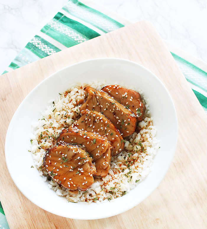 Honey Sesame Pork Tenderloin Rice Bowl Recipe | Easy & Healthy Weeknight Meals