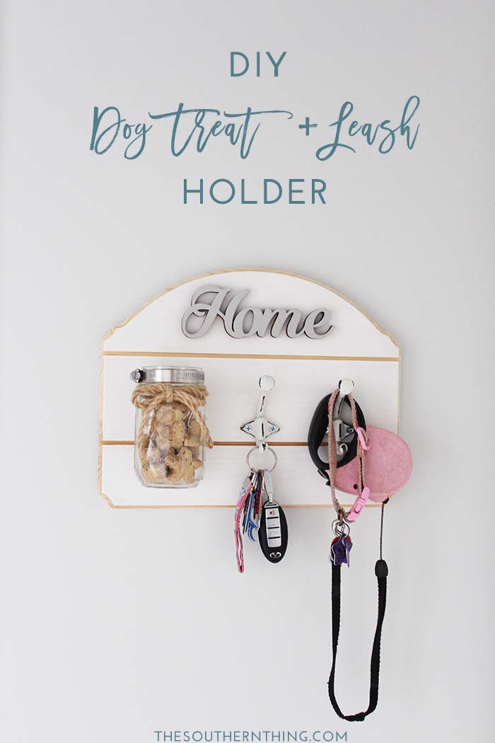 Diy Dog Treat And Leash Holder Tutorial The Southern Thing - Diy Pet Leash Holder