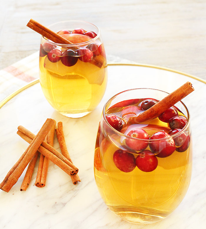 Honeycrisp Apple Sangria Recipe: Fall Cider Sangria • The ...