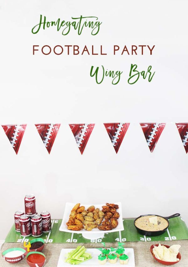 Homegating Football Party Wing Bar