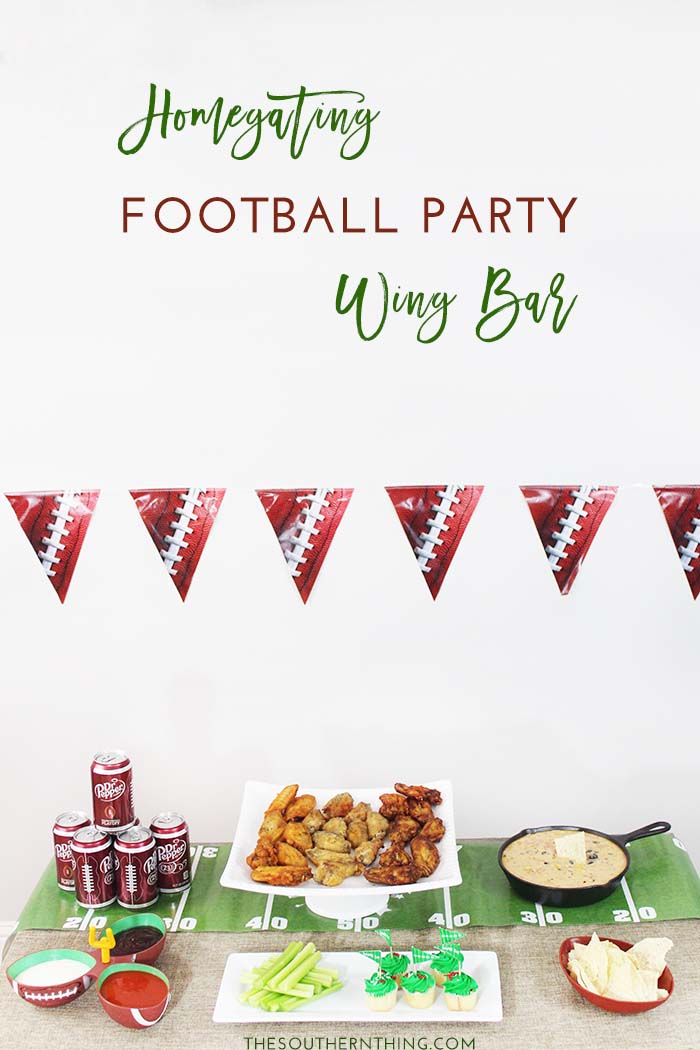 Homegating Football Party Wing Bar