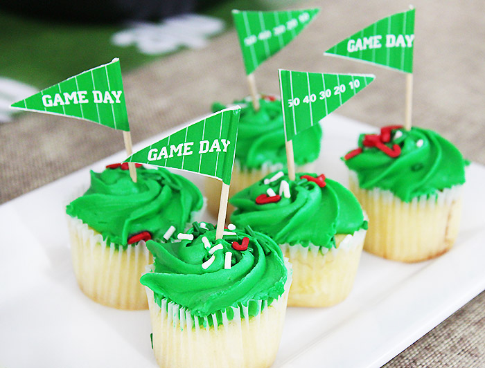 Superbowl Party Cupcakes 