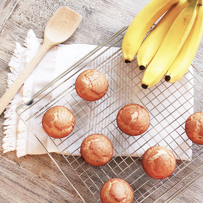 Old Fashioned Banana Oat Protein Muffins