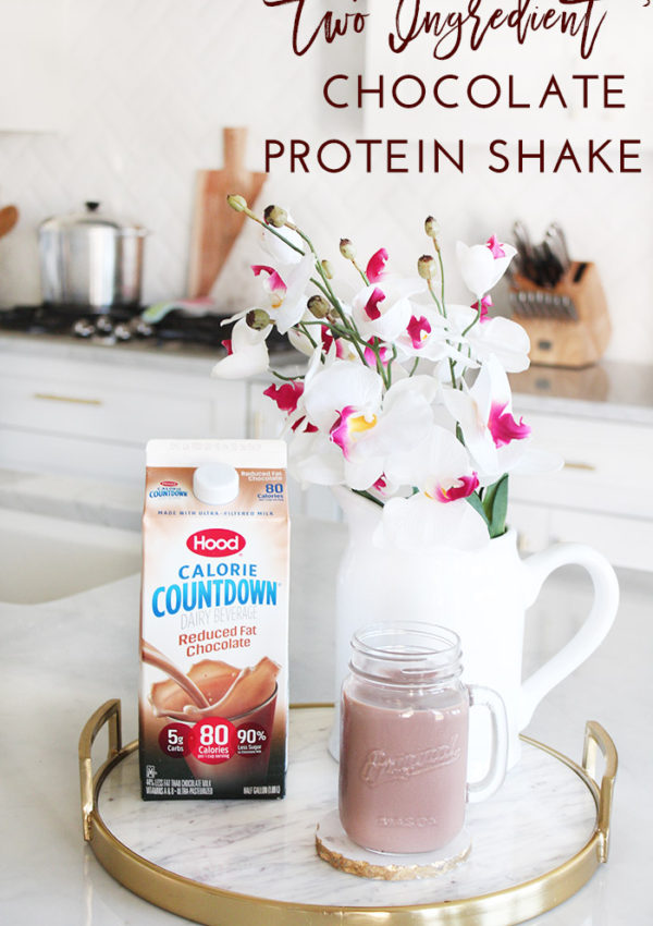 2-Ingredient Creamy Chocolate Protein Shake
