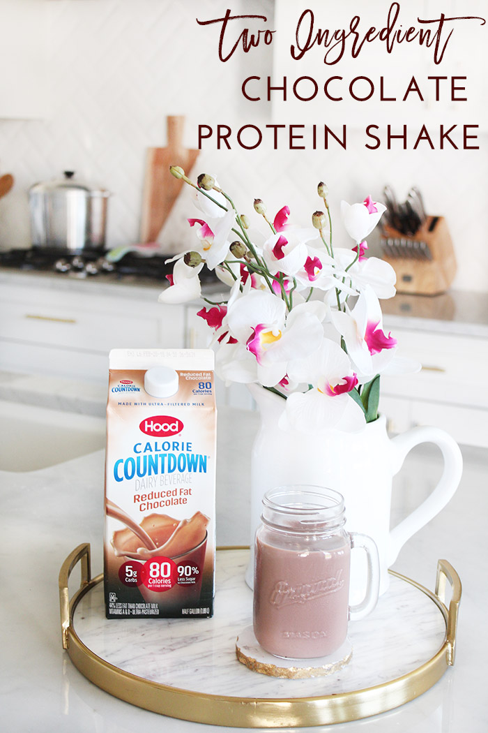 2-Ingredient Creamy Chocolate Protein Shake