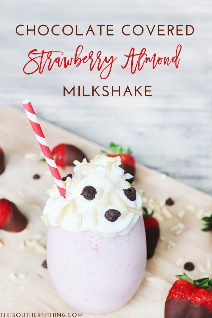 Chocolate Covered Strawberry Almond Shake