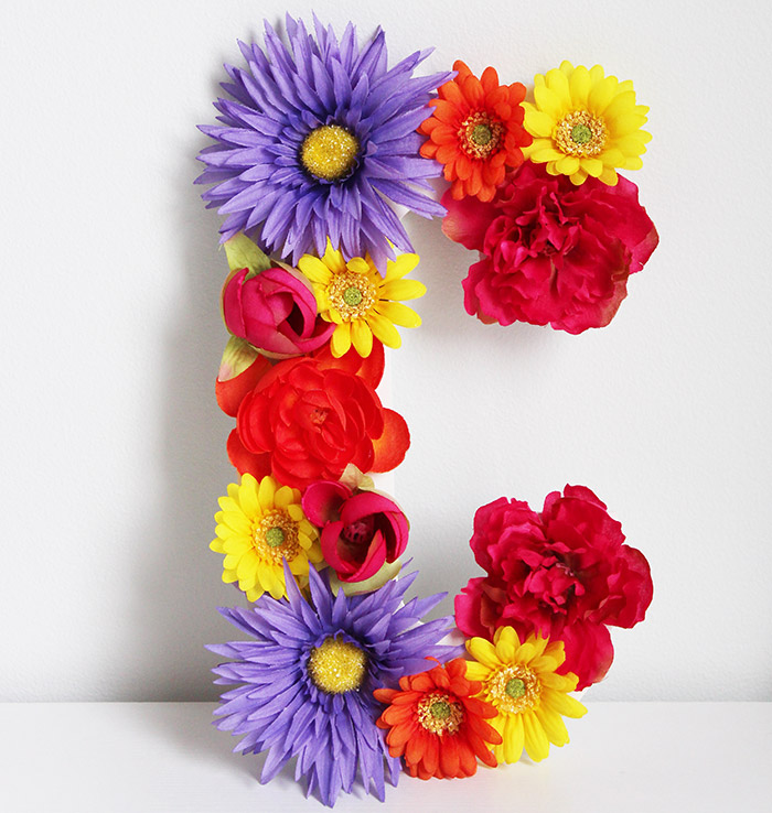 DIY Floral Monogram Initial Tutorial