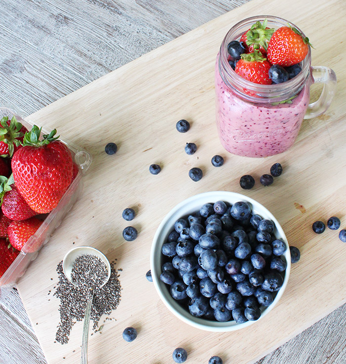 Probiotic Power Smoothie Recipe - Protein Smoothie with Probiotics and Antioxidants