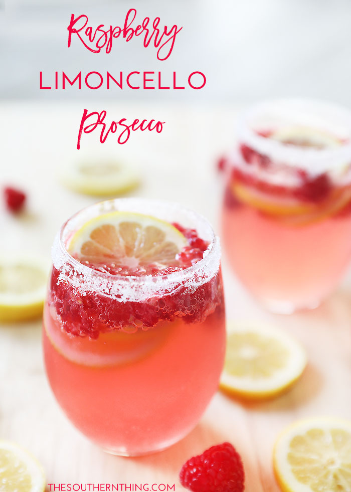 Raspberry Limoncello Prosecco Cocktail Recipe