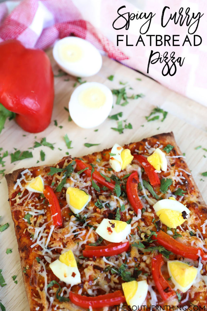 Spicy Curry Flatbread Pizza Recipe