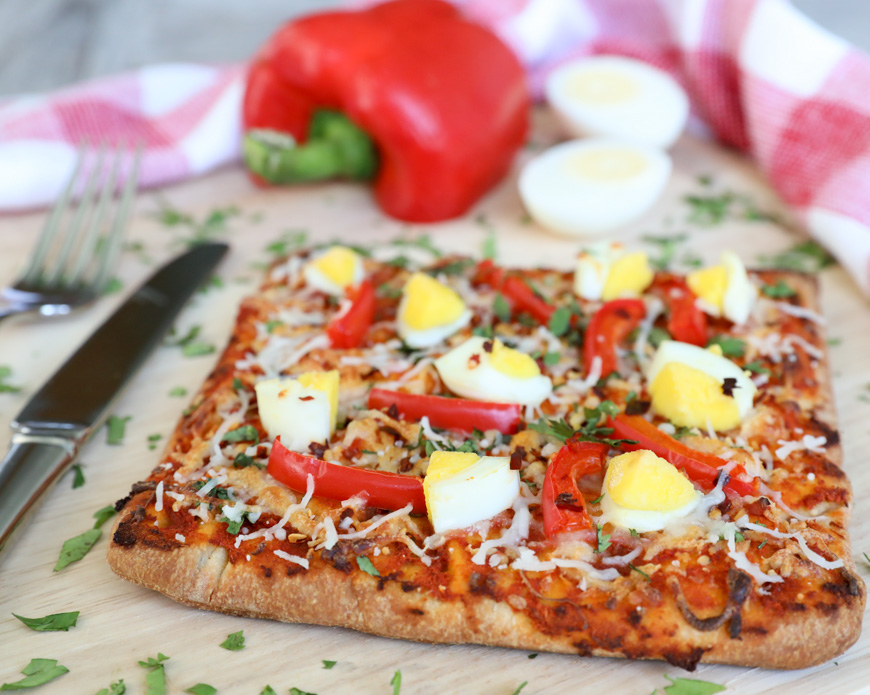 Spicy Curry Flatbread Pizza Recipe