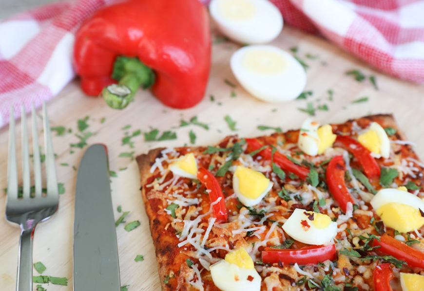 Spicy Curry Flatbread Pizza Recipe