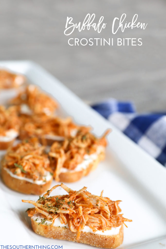 Buffalo Chicken Crostini Bites Recipe