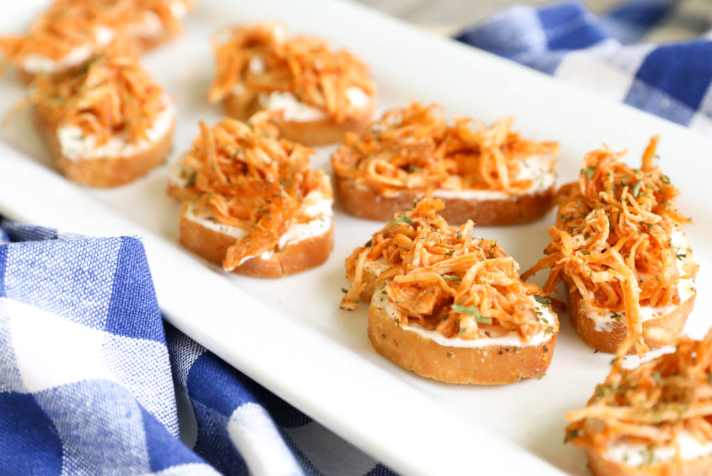 Buffalo Chicken Crostini Bites Recipe