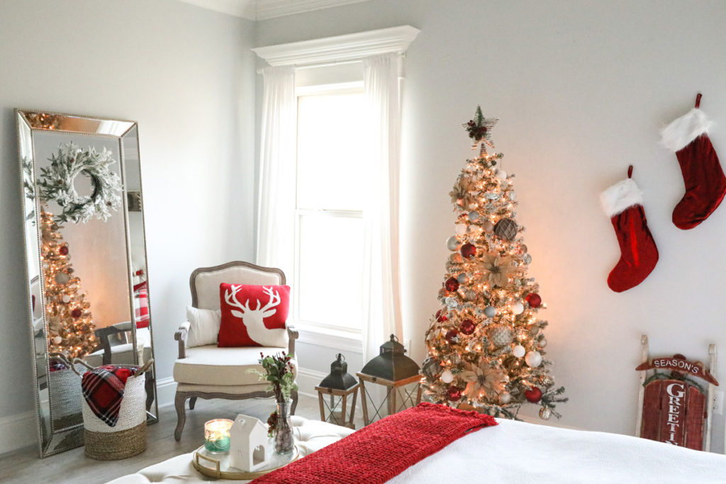 Christmas Decor In Master Bedroom