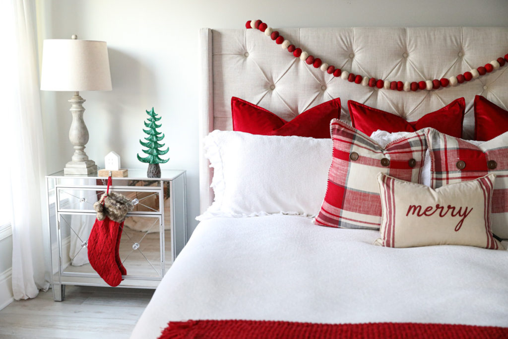 Cozy Master Bedroom Christmas Decor Tour - The Southern Thing