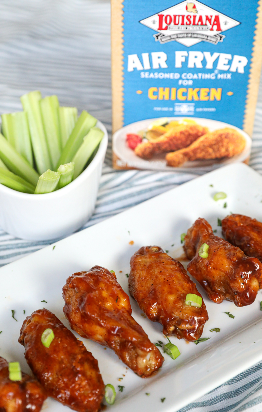 air fried barbecue chicken wings