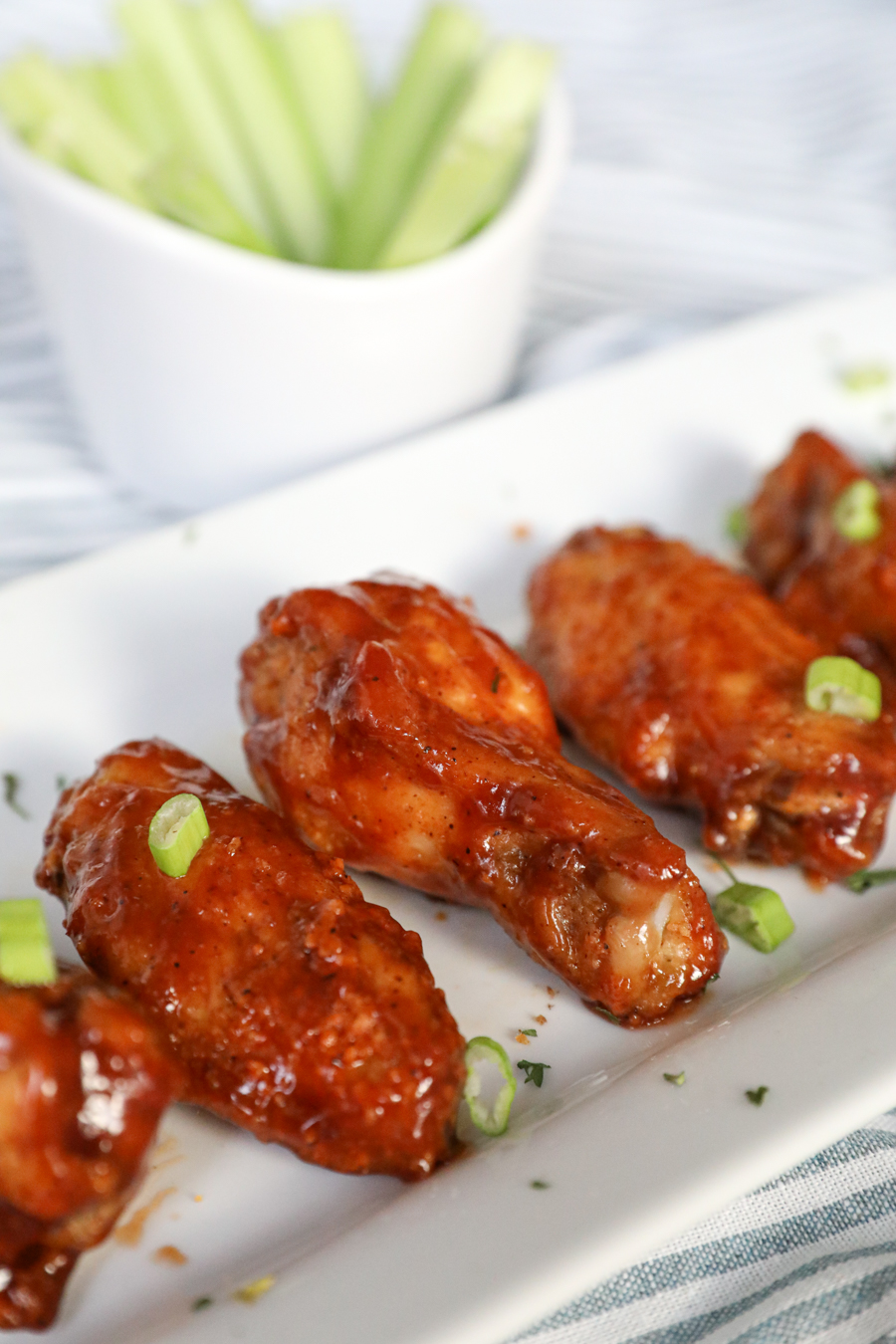 air fried barbecue chicken wings