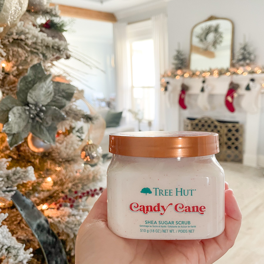 tree hut candy cane sugar scrub