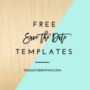 Free Save the Date Templates + DIY Tutorial